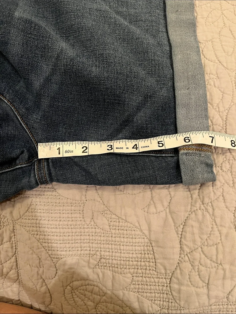 Lands’ End Cuffed Denim Short 18W